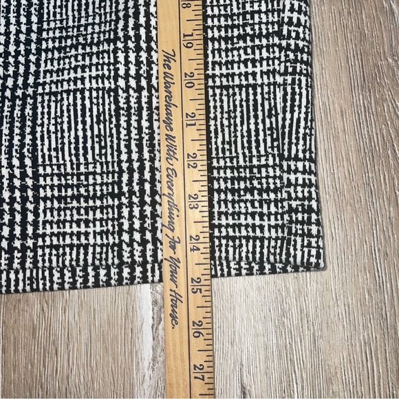 Talbots Women Midi Skirt 20 Black White Houndstooth Preppy Teacher Style ID5242 - Picture 12 of 12